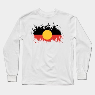 Aboriginal Flag Long Sleeve T-Shirt